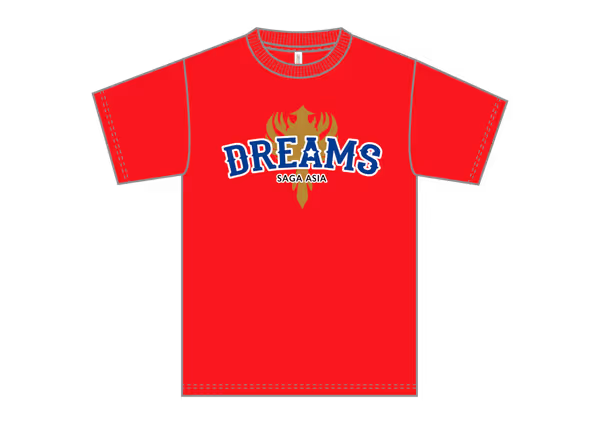 Tシャツ　赤／青ロゴ